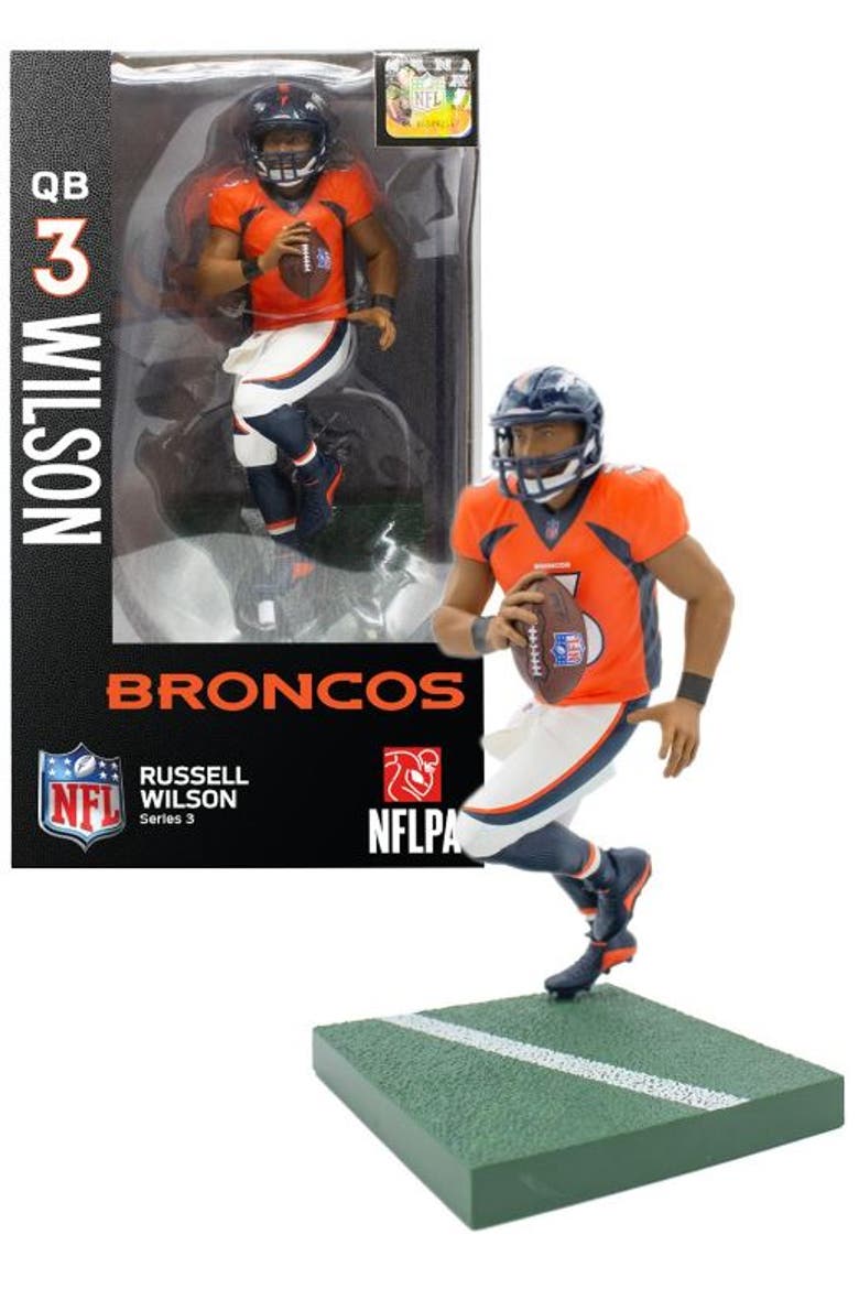Russell Wilson (Denver Broncos) Imports Dragon NFL 6" Figure Series 3, Main, color, Multi-Color