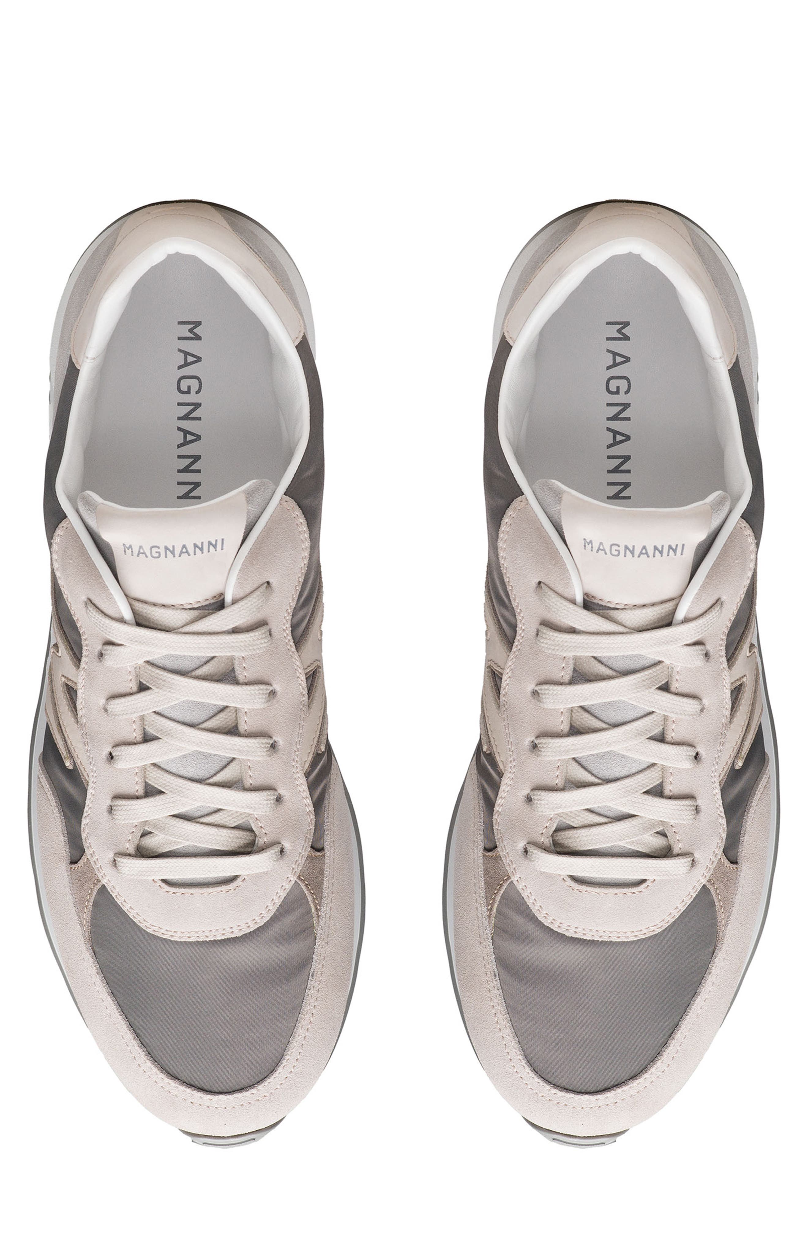 Magnanni Yoki Navy Sneaker, Alternate, color, Grey And Bone