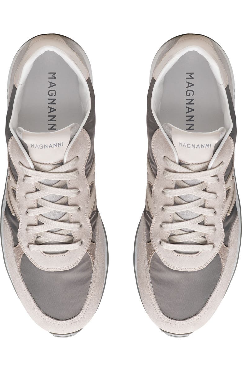 Magnanni Yoki Navy Sneaker, Alternate, color, Grey And Bone