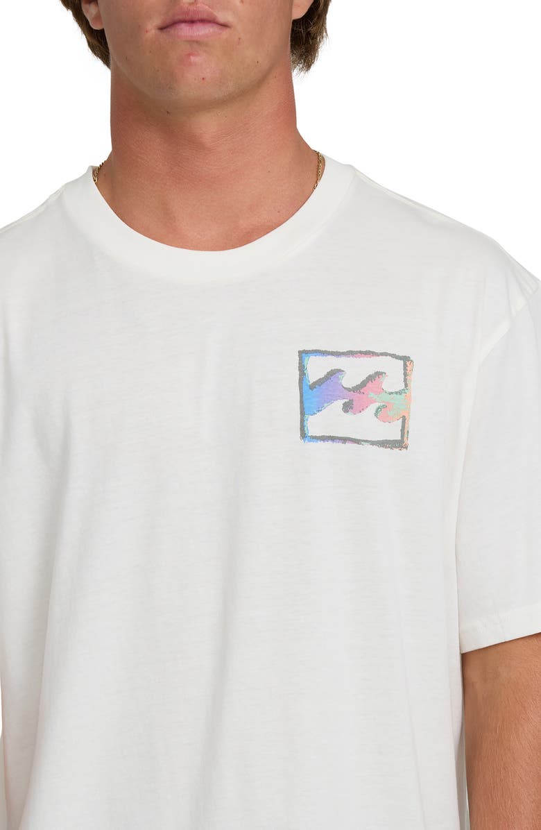 Billabong Crayon Wave Premium Graphic T-Shirt, Alternate, color, Off White