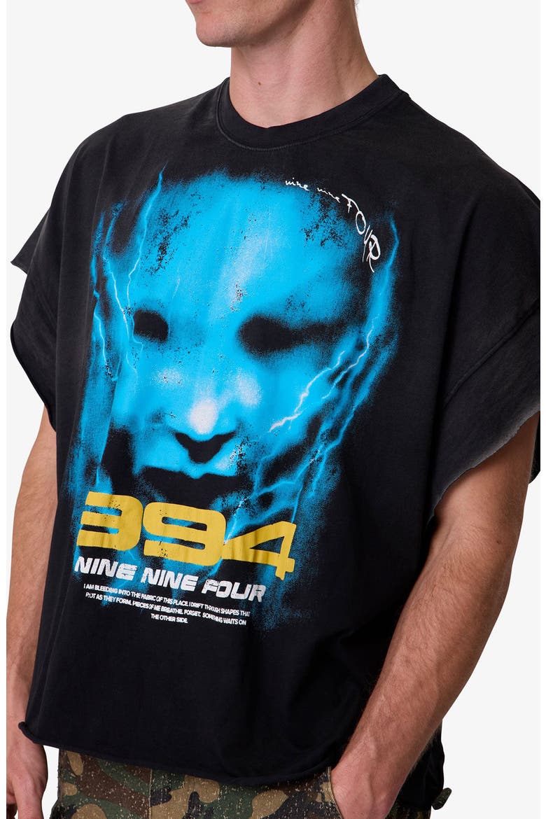 994 Phantom Distressed Graphic Cutoff T-Shirt, Alternate, color, WASHED BLACK