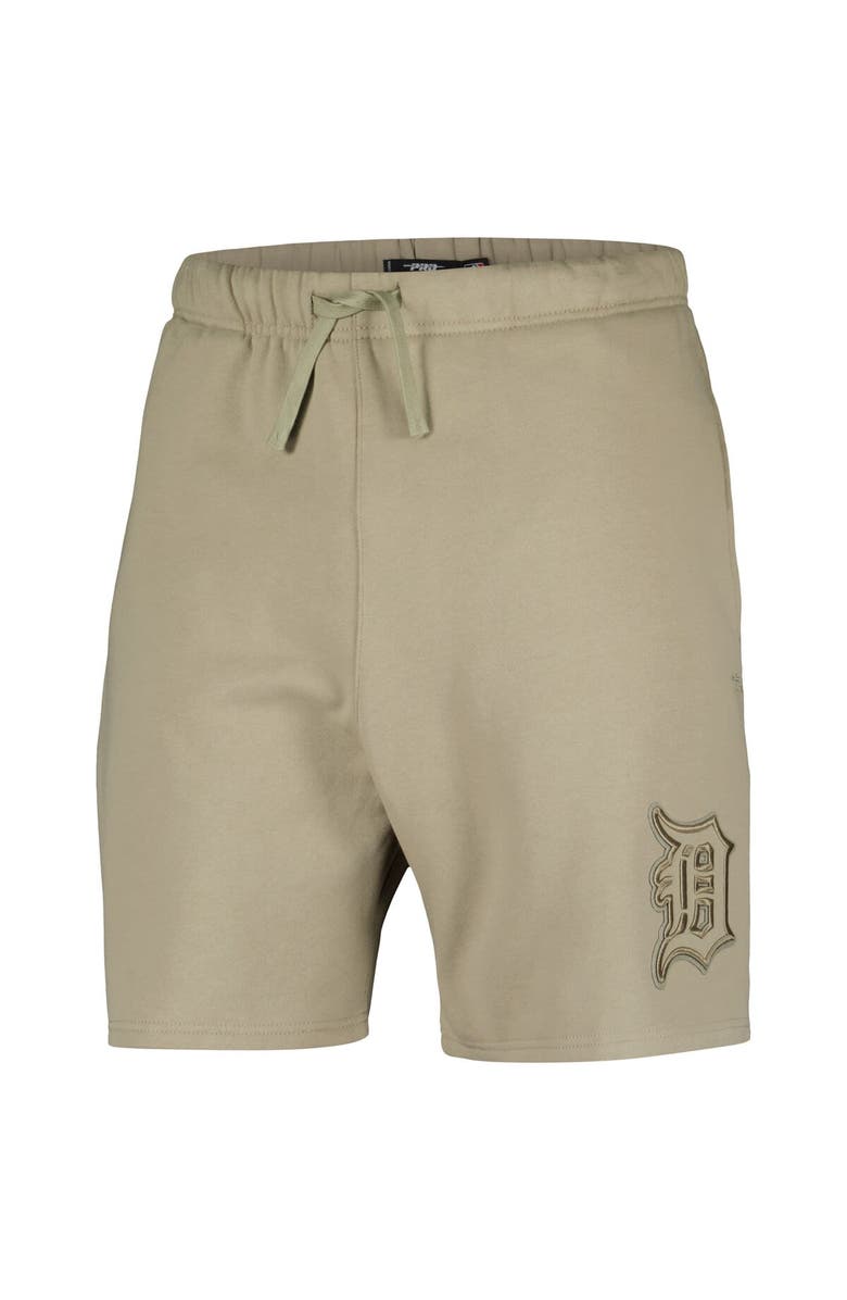 PRO STANDARD Men's Pro Standard Khaki Detroit Tigers Neutral Fleece Shorts, Alternate, color, Khaki