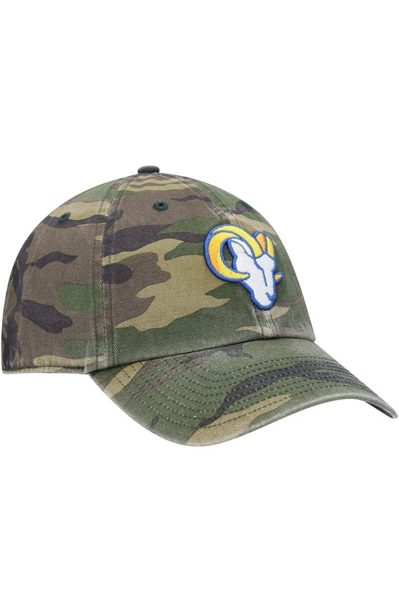 '47 Men's '47 Camo Los Angeles Rams Woodland Clean Up Adjustable Hat, Alternate, color, Camo