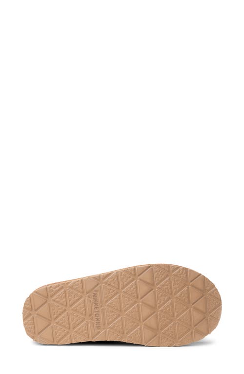 Minnetonka Chandra Faux Shearling Lined Bootie In Brown