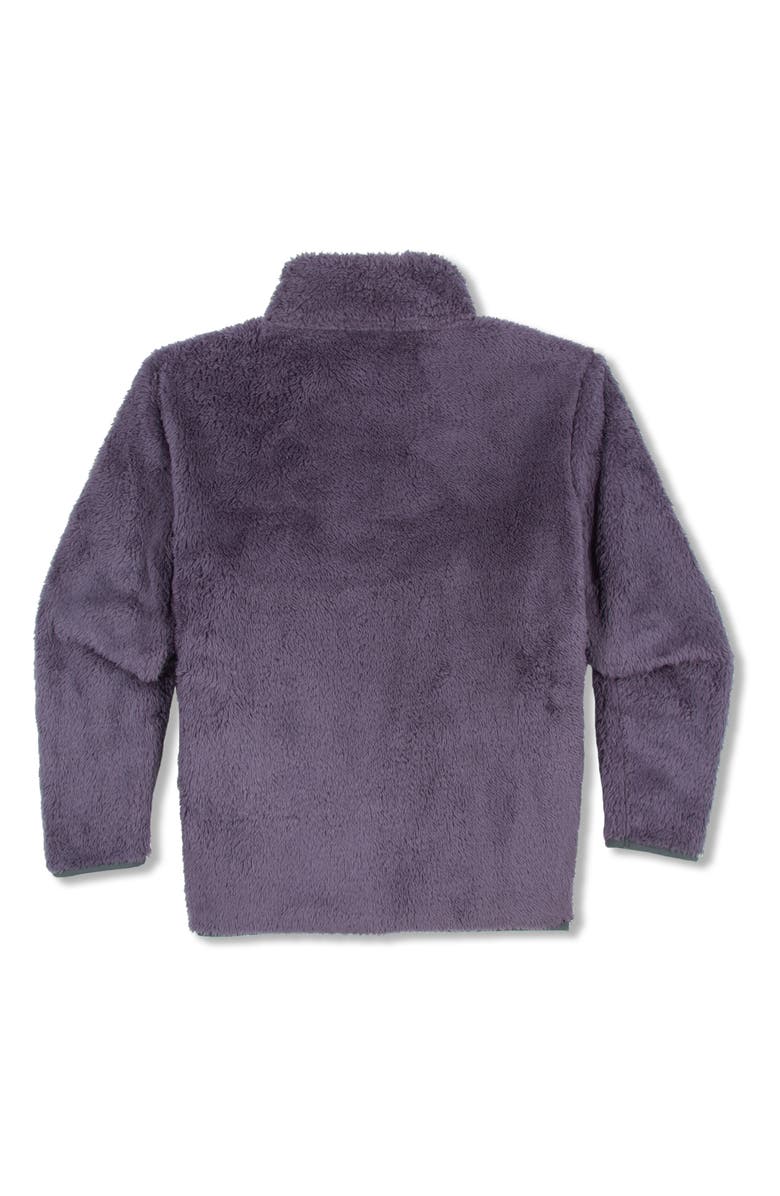 Threads 4 Thought Kids' Pershing Colorblock Faux Fur Quarter Zip Pullover, Alternate, color, Carbon