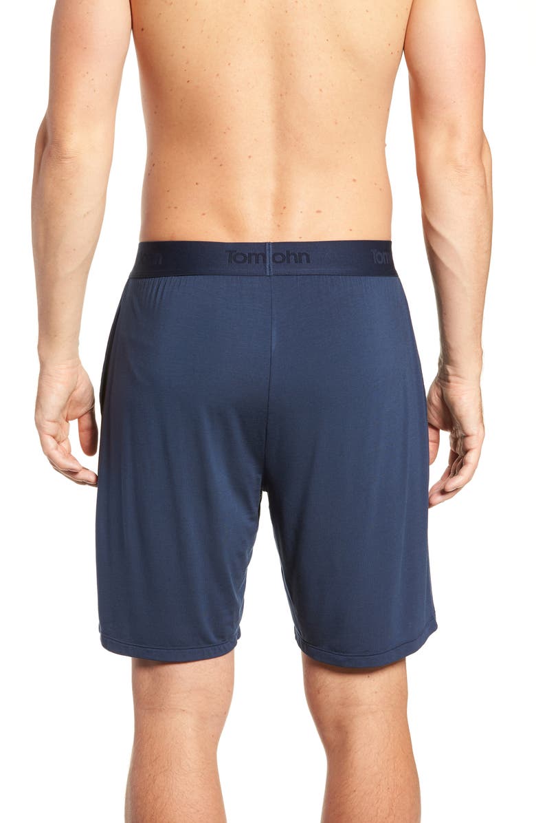Tommy John Second Skin Lounge Shorts, Alternate, color, Dress Blues Echo Geo