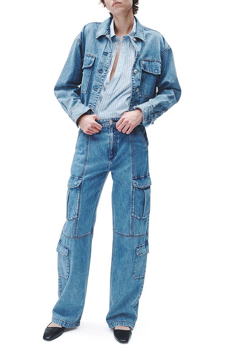 rag & bone Jaiden Denim Jacket, Alternate, color, Elle