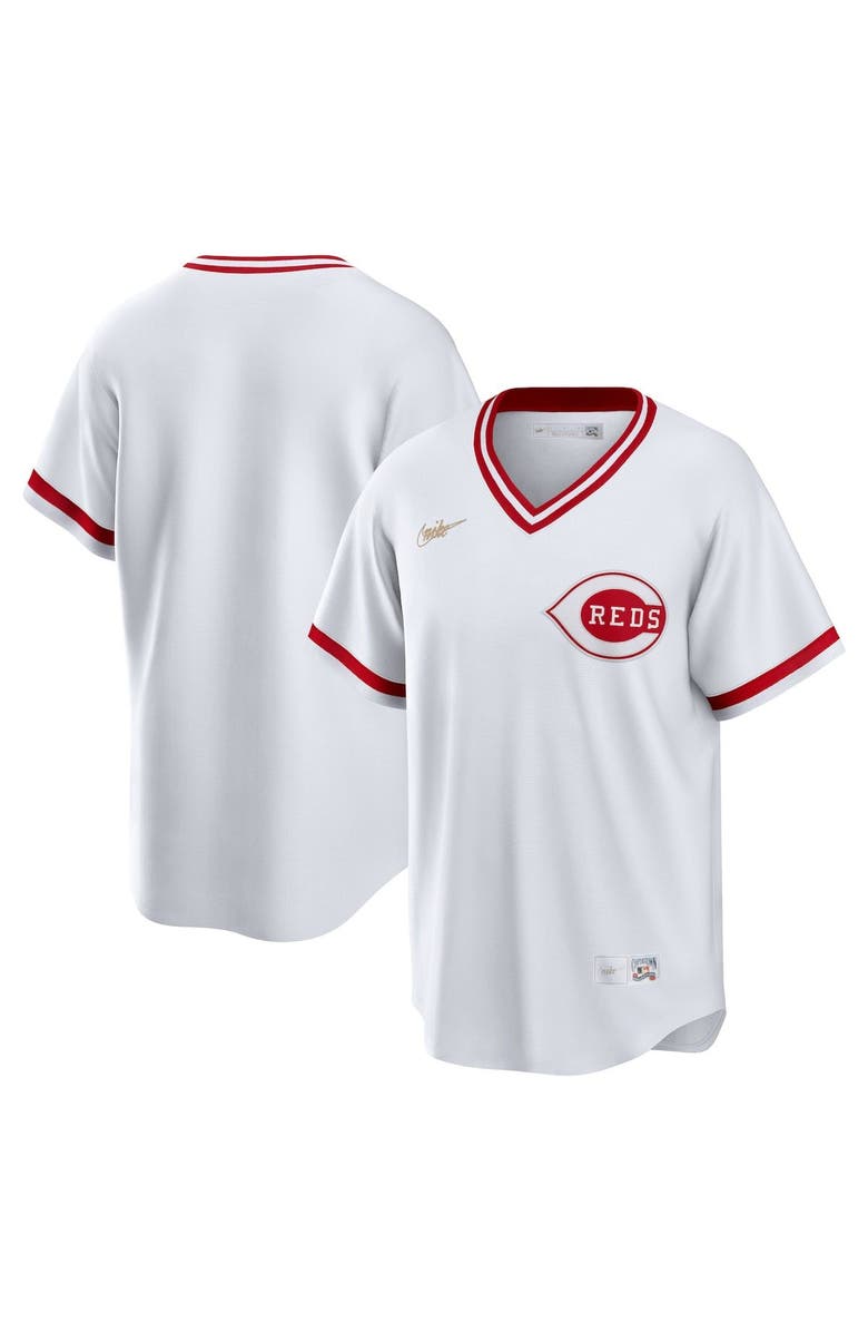 Nike Men's Nike White Cincinnati Reds Home Cooperstown Collection Team Jersey, Main, color, White
