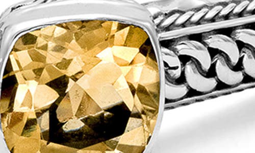 Samuel B. Sterling Silver Hinge Bangle In Yellow