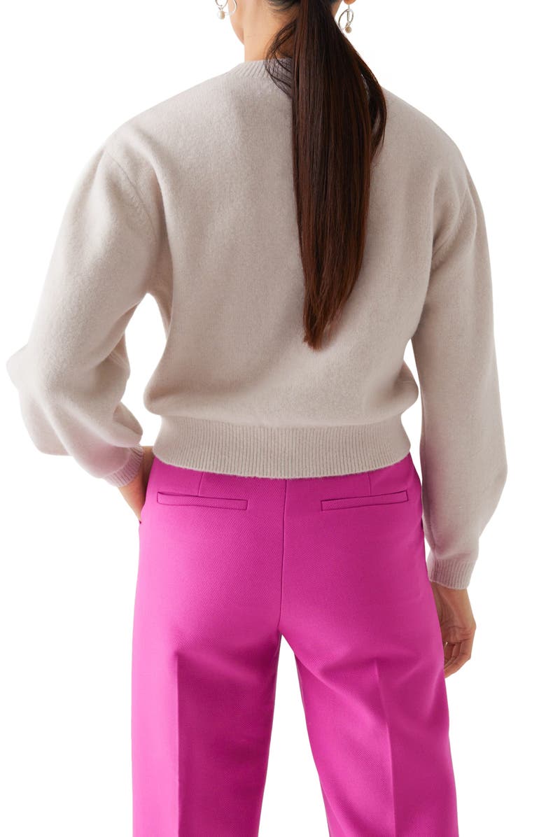 & Other Stories Relaxed Fit Crop Crewneck Sweater, Alternate, color, 