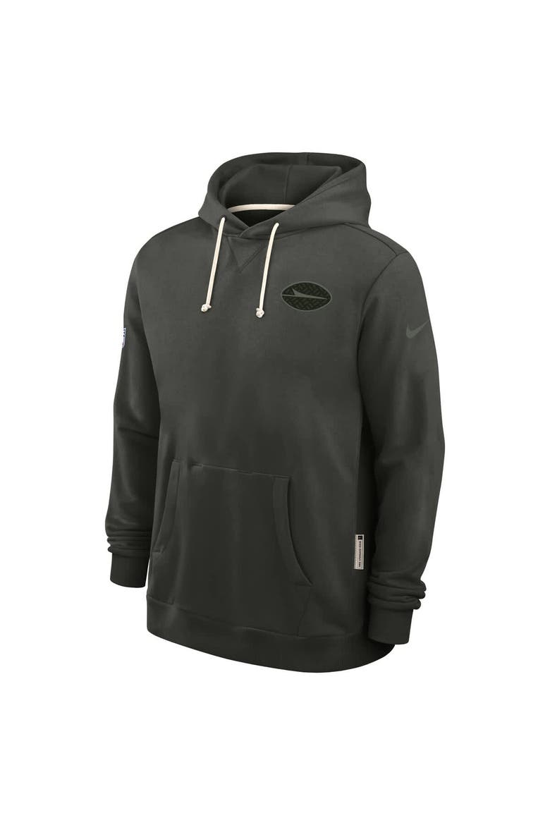Men's Nike Gotham Green New York Jets 2025 Rivalries Collection Standard Issue Sideline Dri-FIT Hoodie, Alternate, color, Green
