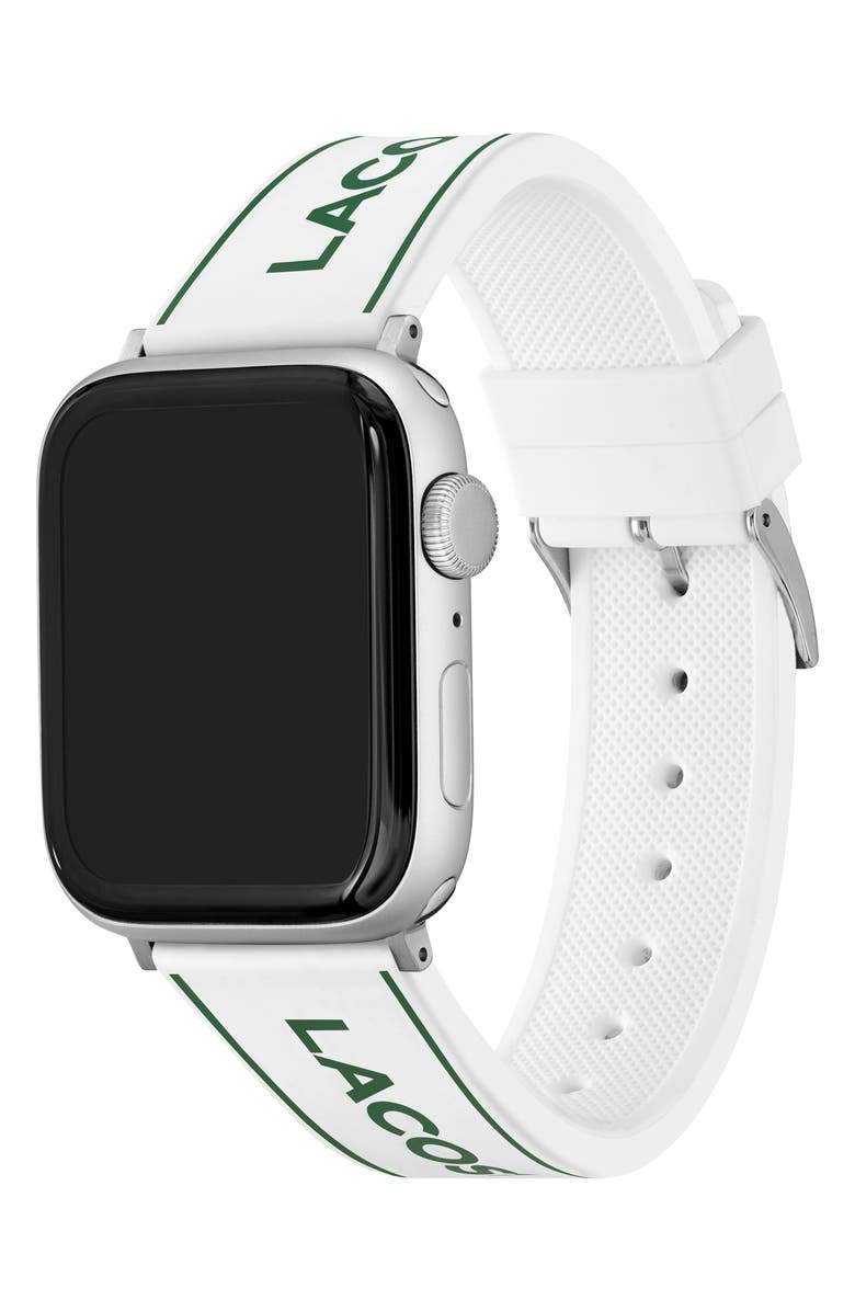 Lacoste Silicone Apple Watch<sup>®</sup> Watchband, Alternate, color, 