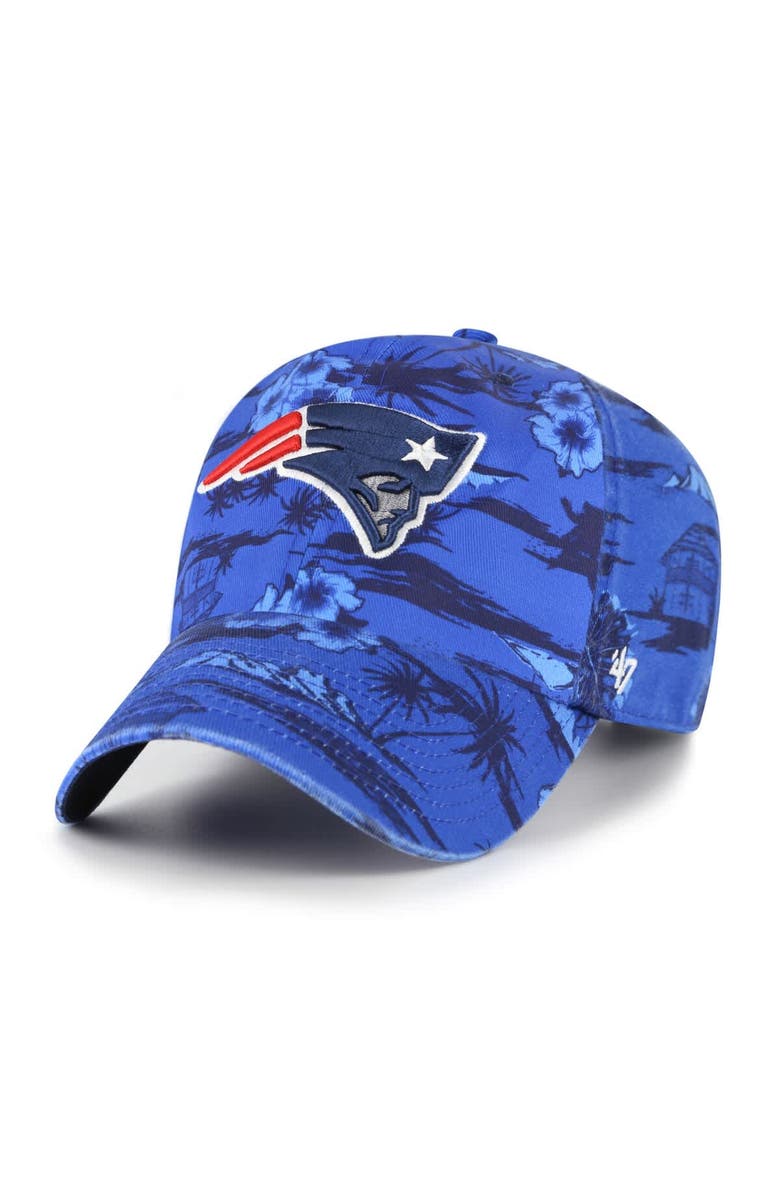 '47 Men's '47  Royal New England Patriots Fiji Clean Up Adjustable Hat, Main, color, 