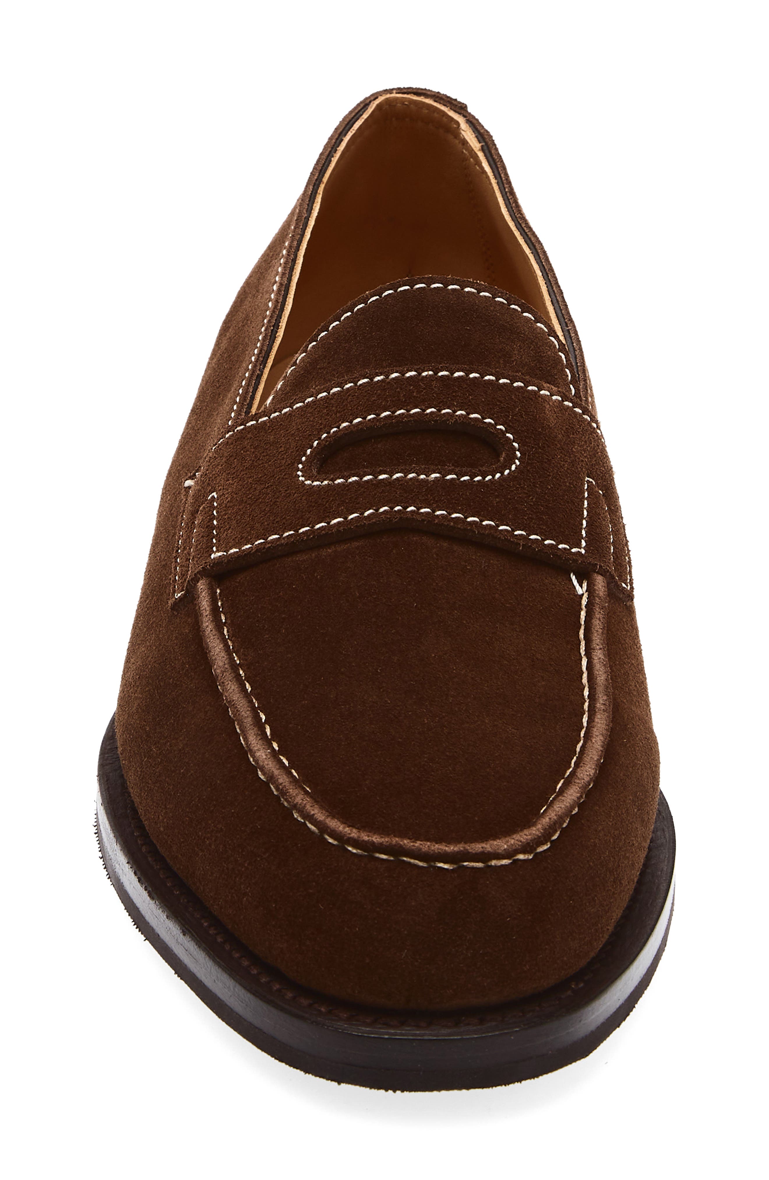 John Lobb Lopez Penny Loafer, Alternate, color, 2Y-Dark Brown