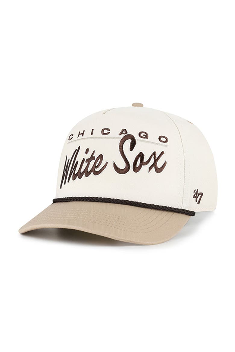 Men's '47  Natural/Tan Chicago White Sox Neutral Terrain Hitch Rope Adjustable Hat, Alternate, color, Natural