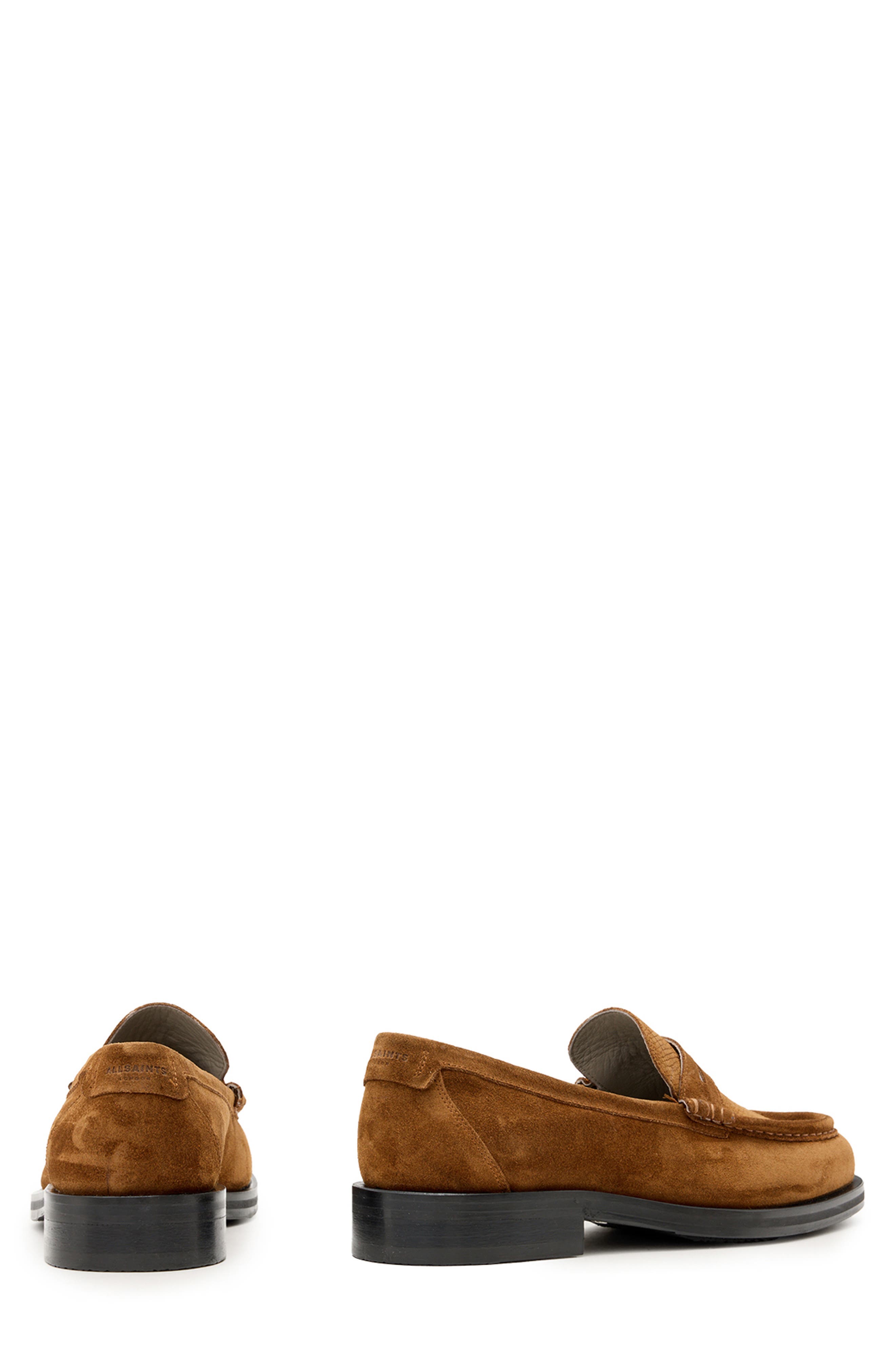 AllSaints Bloom Penny Loafer, Alternate, color, Tan Brown