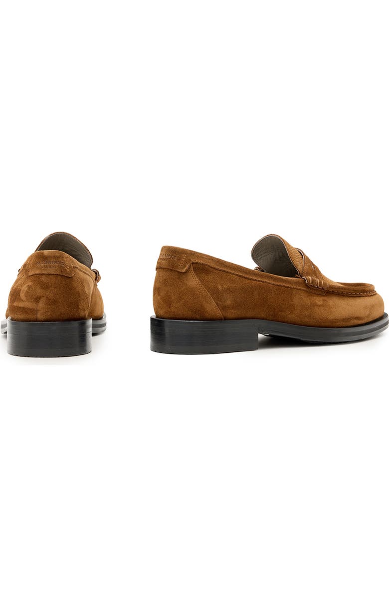 AllSaints Bloom Penny Loafer, Alternate, color, Tan Brown