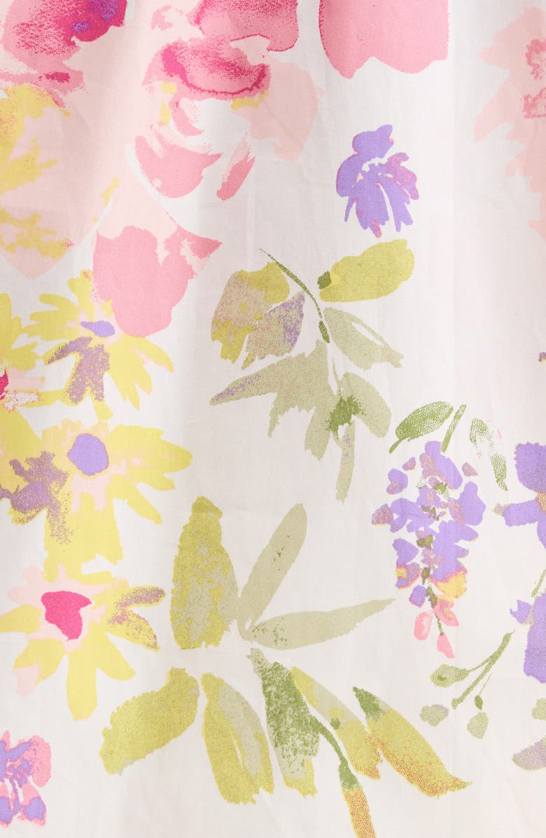 SUGARLIPS Leonie Floral Lena Split Neck Top, Alternate, color, Blush-Yellow