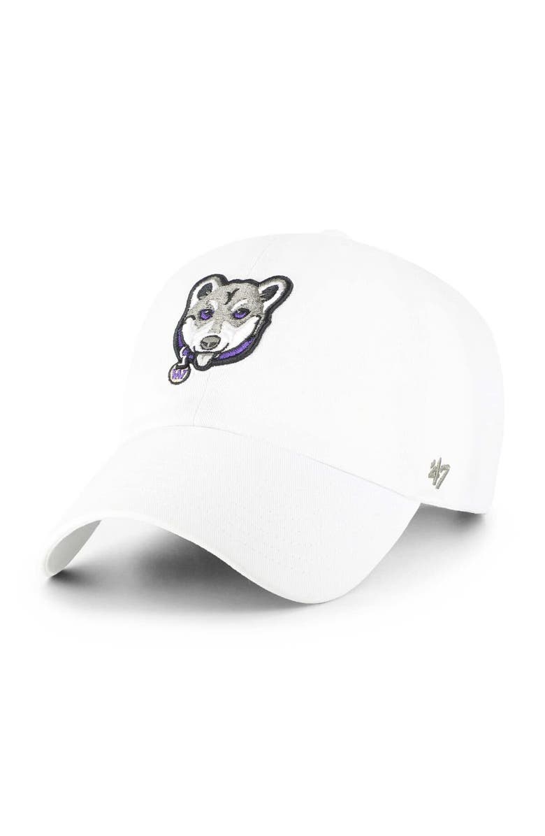 '47 Men's '47 White Washington Huskies Clean Up Adjustable Hat, Main, color, White