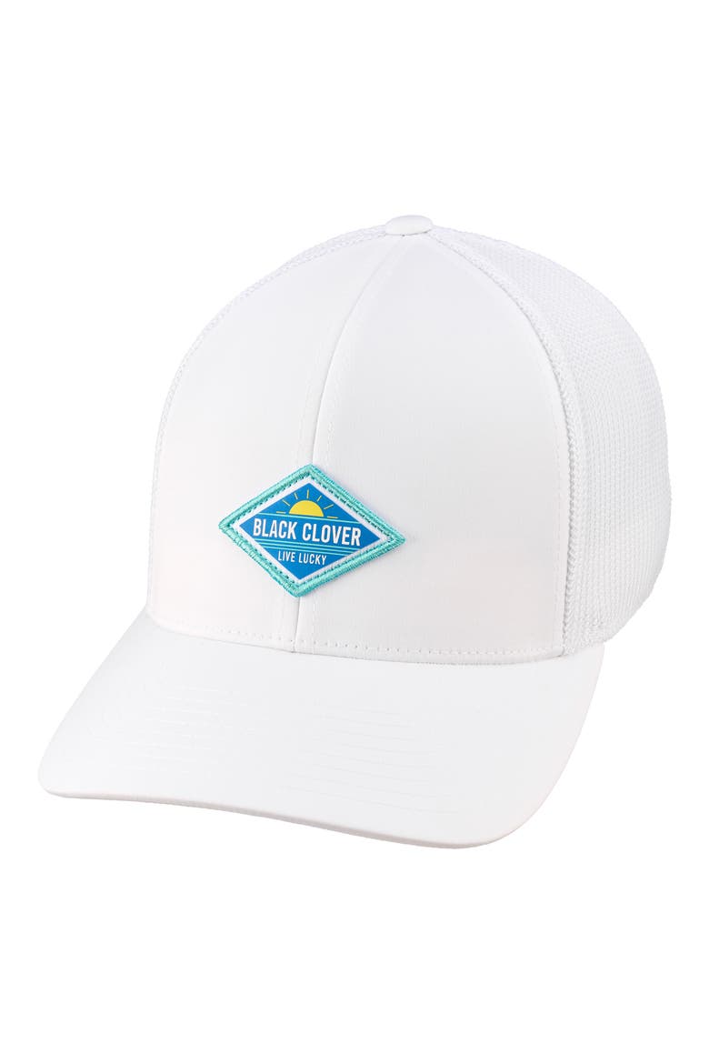 Glow Patch Snapback Cap, Alternate, color, WHITE
