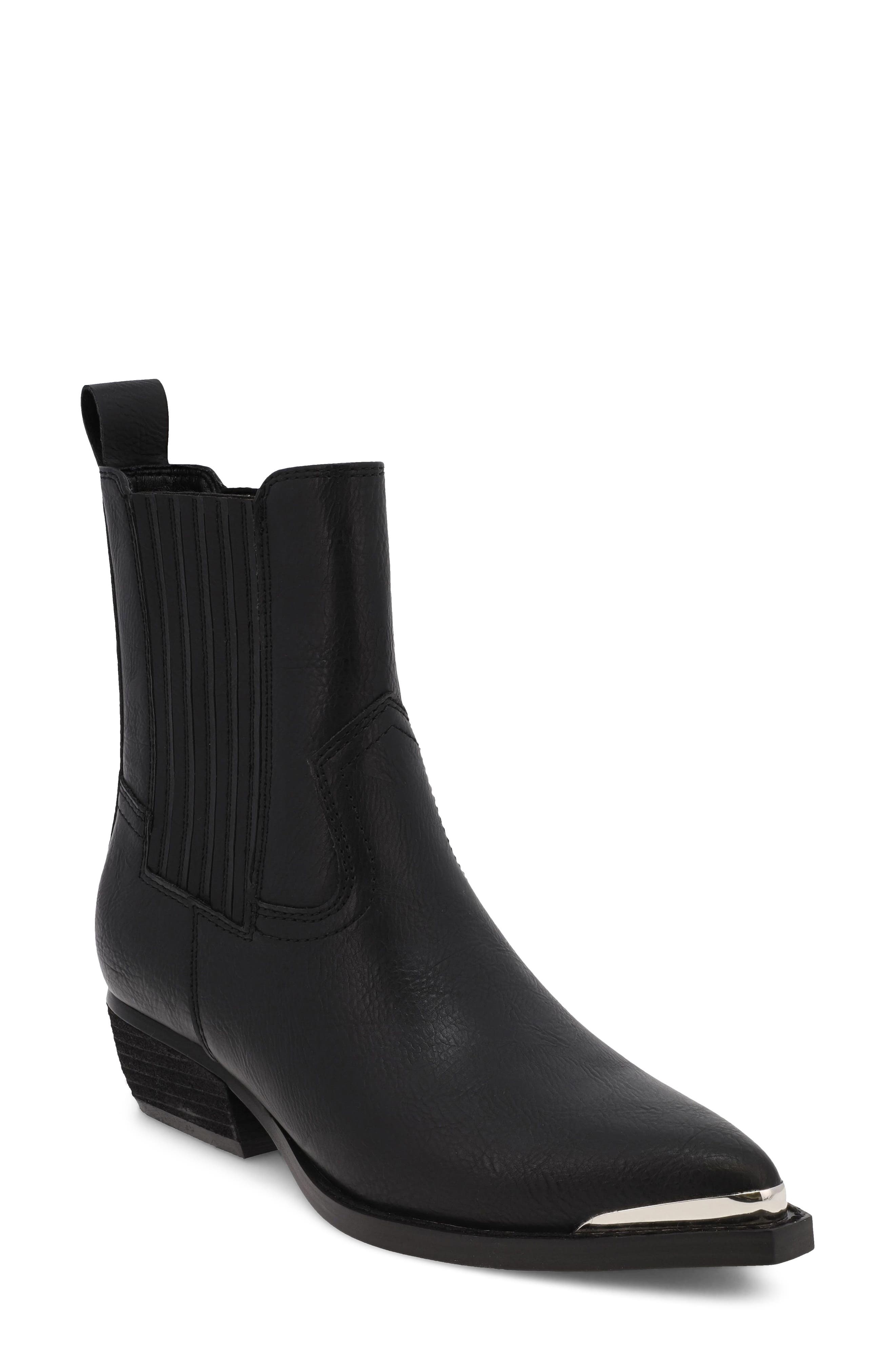 Radly Faux Leather Chelsea Boot, Main, color, BLACK