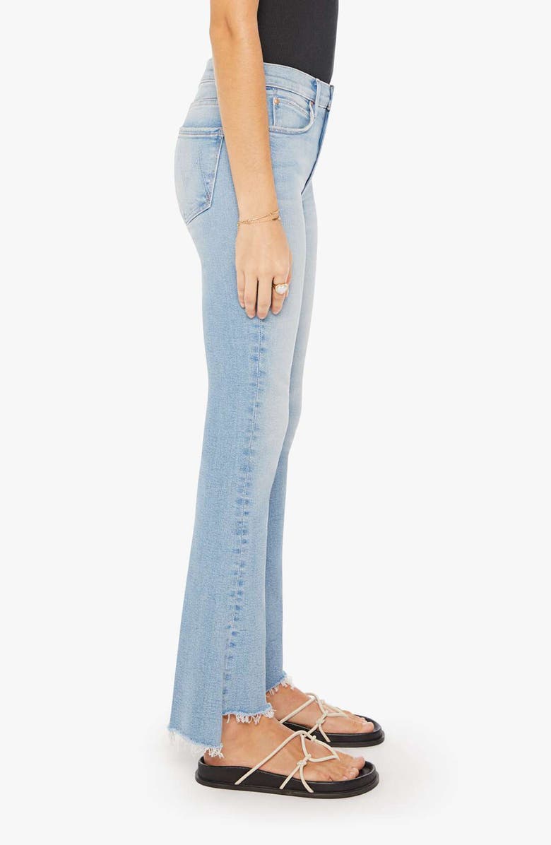 MOTHER The Runaway Frayed Step Hem Bootcut Jeans, Alternate, color, 