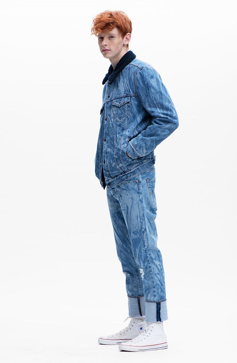 Levi's<sup>®</sup> x Justin Timberlake 501<sup>®</sup> Distressed Slim Taper Jeans, Alternate, color, 