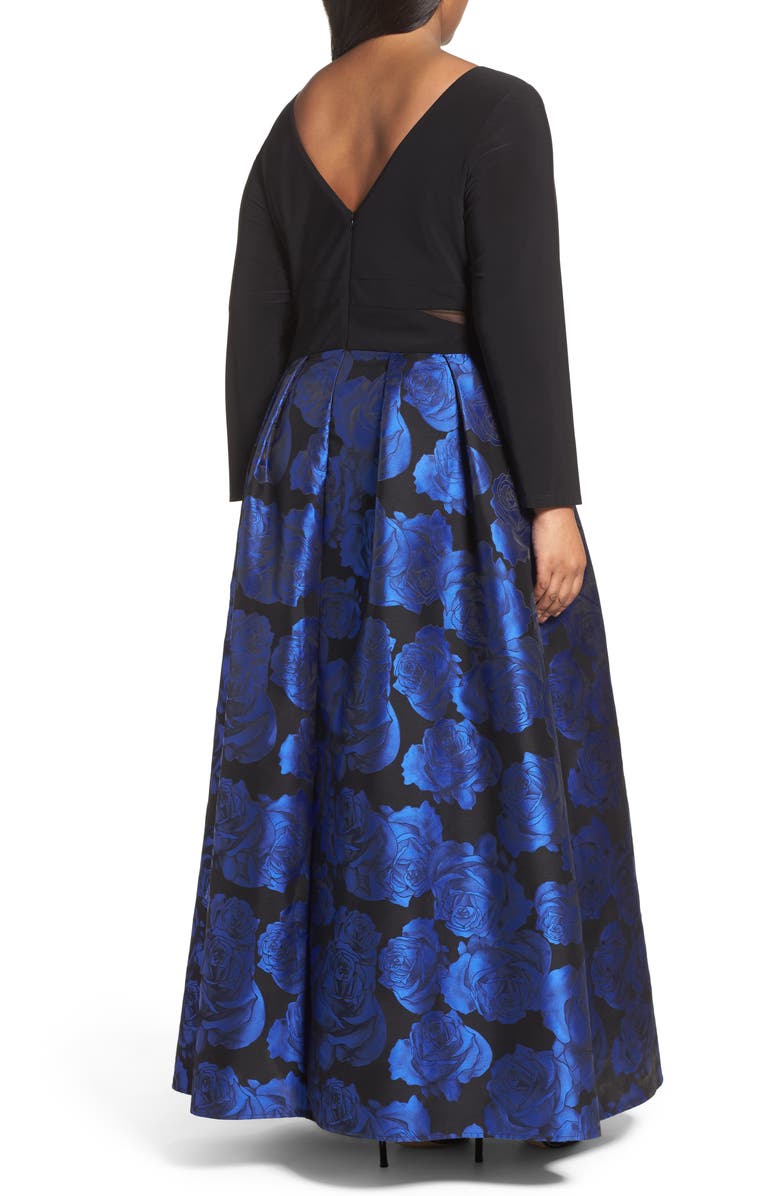 Xscape Evenings Brocade Gown, Alternate, color,