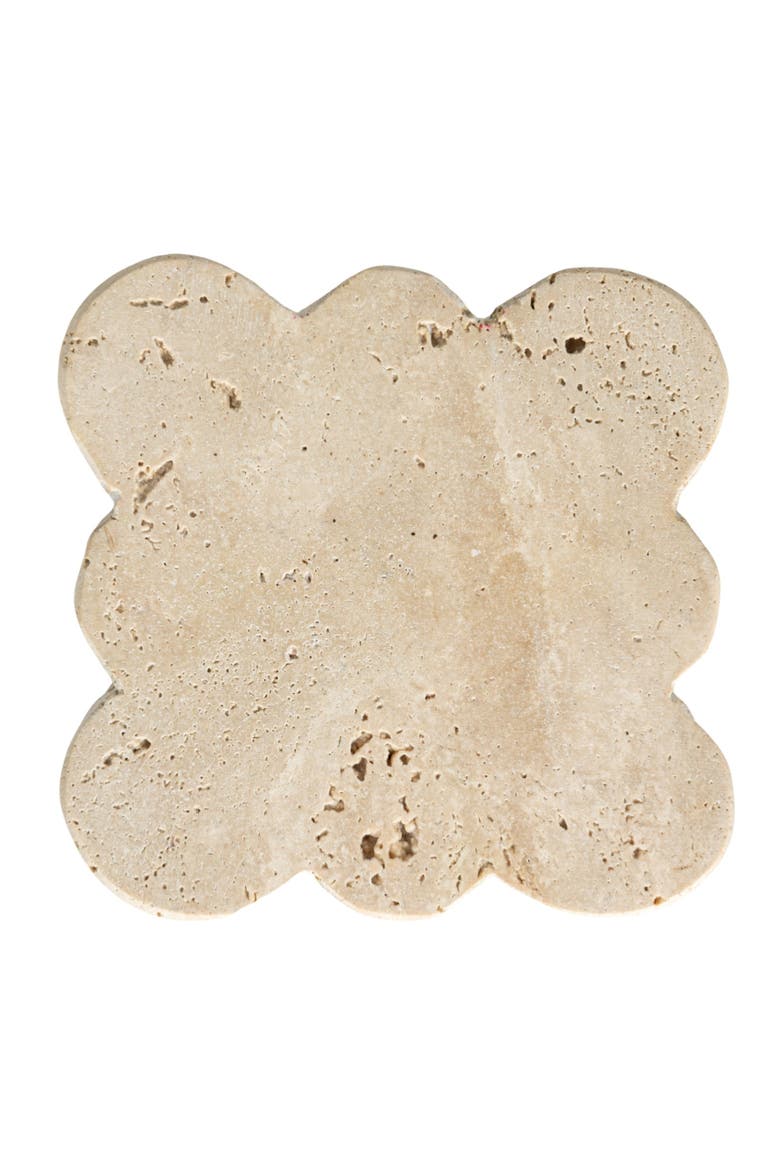 Tuscan Elegance Travertine Coaster Set, Natural, Set of 4, Alternate, color, Natural