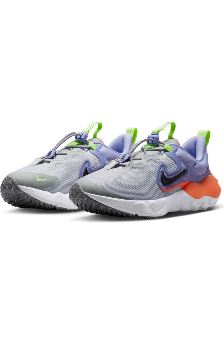 Nike Run Flow Sneaker, Main, color, Dust/ Black/ Purple Pulse