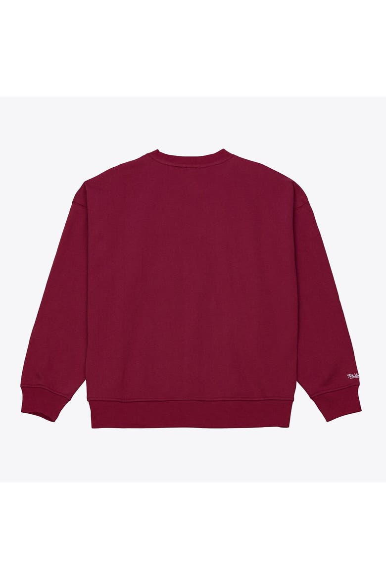 Women's Mitchell & Ness  Burgundy Philadelphia Phillies Script Sweatshirt, Alternate, color, Burgundy