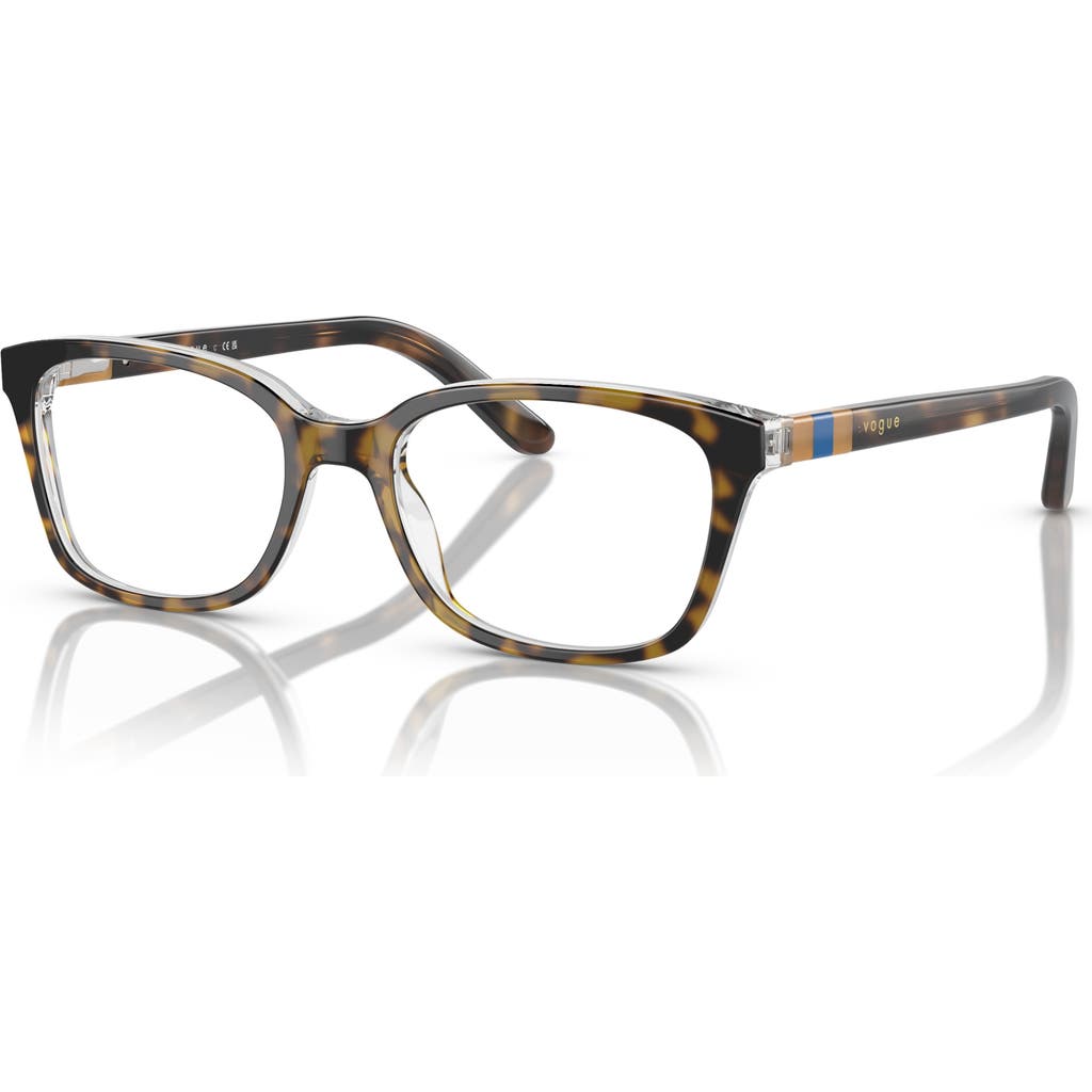 Vogue Eyewear 47mm Square Optical Glasses In Brown