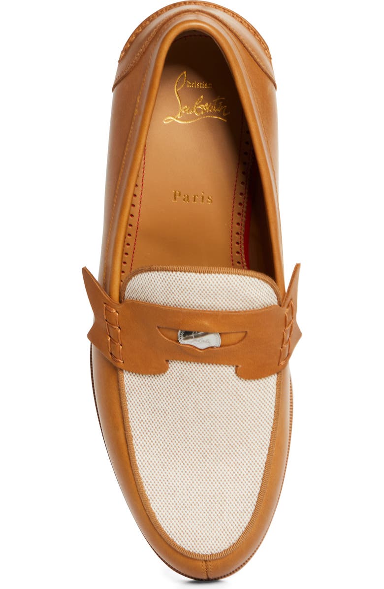 Christian Louboutin Penny Loafer, Alternate, color, Terra/ Brown