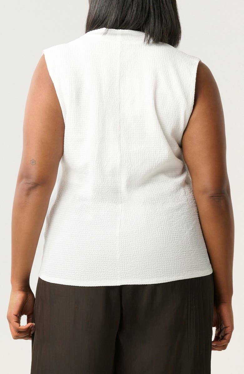 Estelle Hadley Twist Front Seersucker Top, Alternate, color, Milk