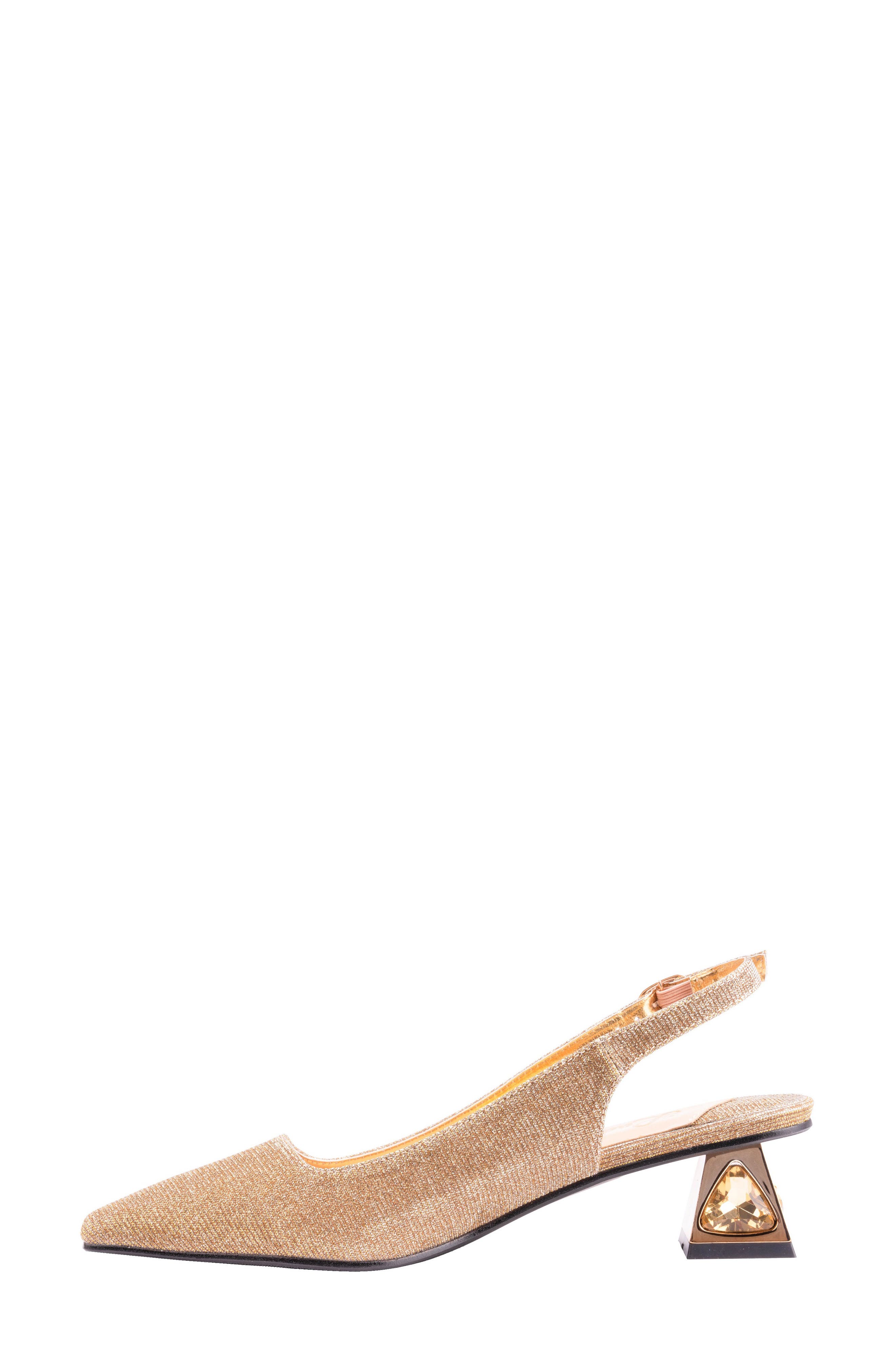 Ruby Slingback Pump, Alternate, color, GOLD