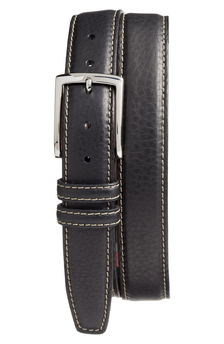 Torino Leather Belt, Main, color, 