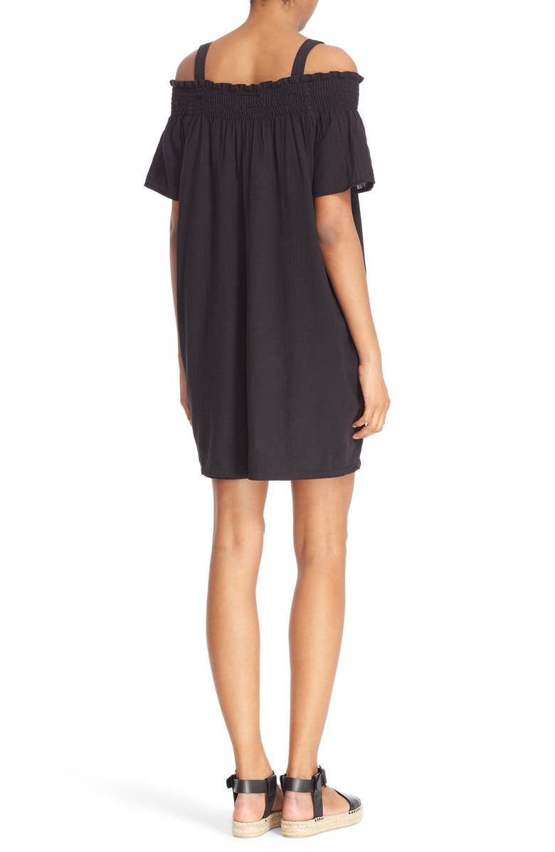 Current/Elliott 'The Madeline' Cold Shoulder Cotton Dress, Alternate, color, 