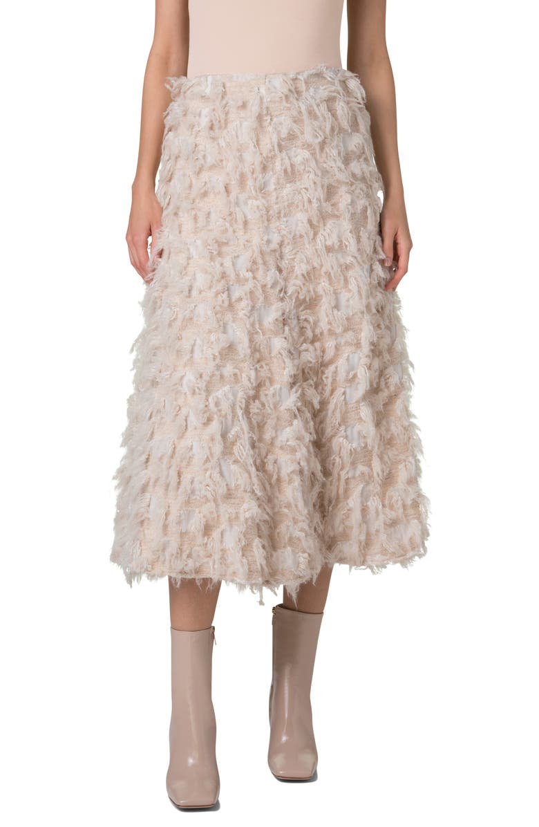 Akris 3D Jacquard A-Line Midi Skirt, Main, color, 