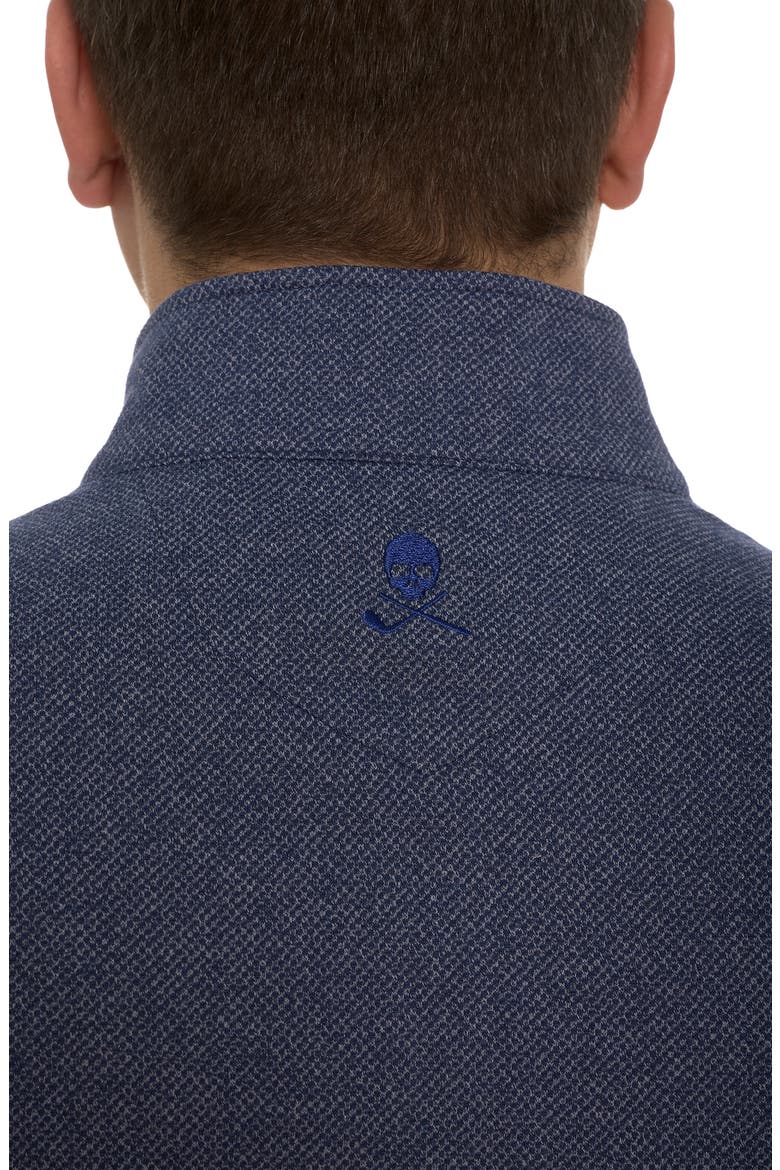 Treviso Knit Quarter Zip Vest, Alternate, color, NAVY