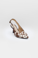 STIVALI NEW YORK Lusso Leather Slingback Kitten Heel