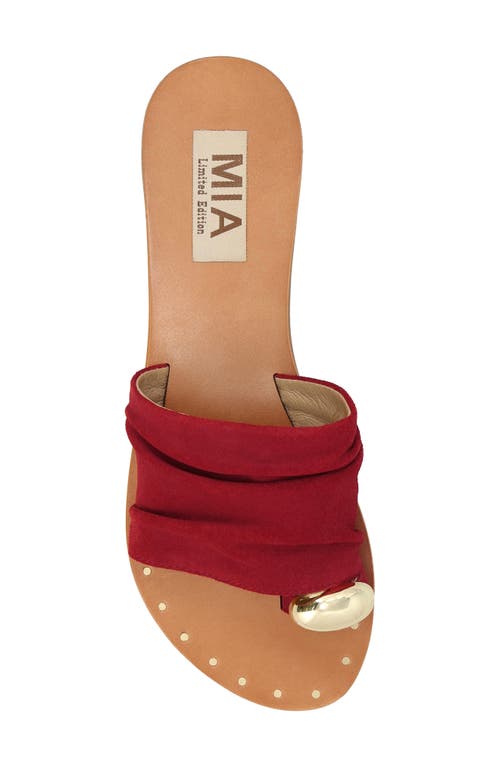 Mia Tiffani Slide Sandal In Red