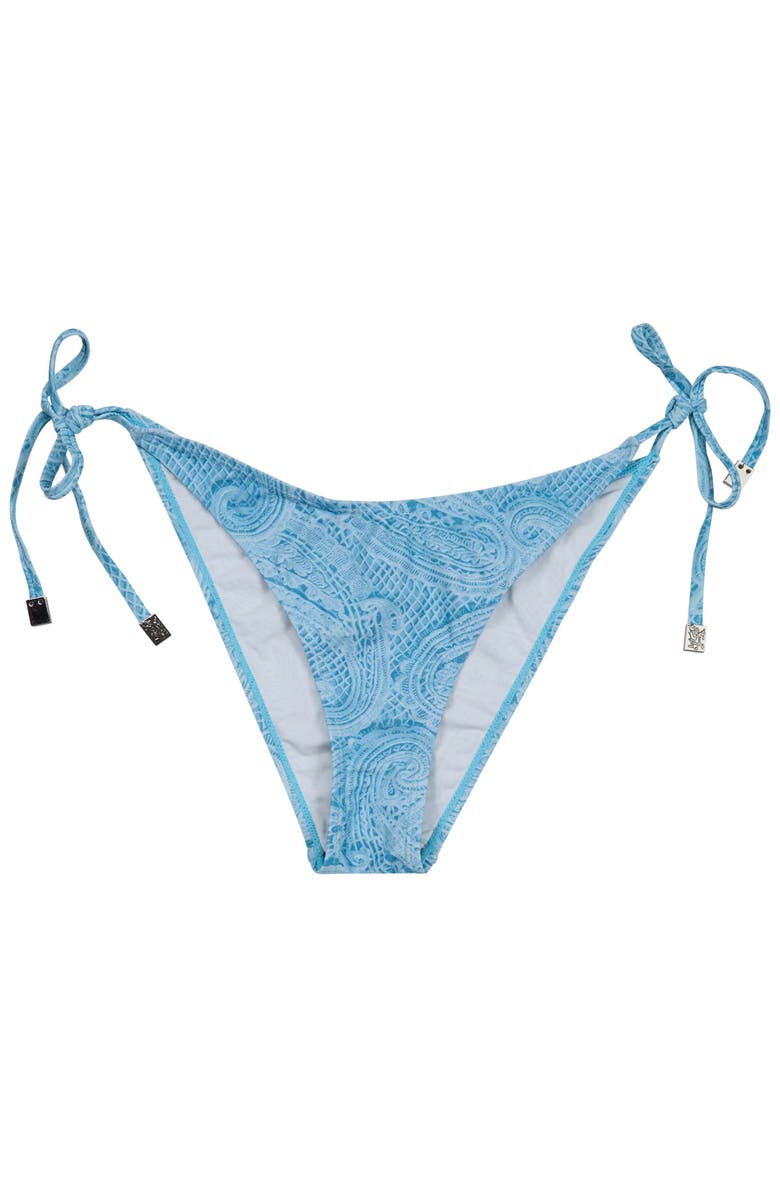 Lords of Harlech Crochet Paisley Womens Bikini Bottom, Alternate, color, Crochet Paisley Teal