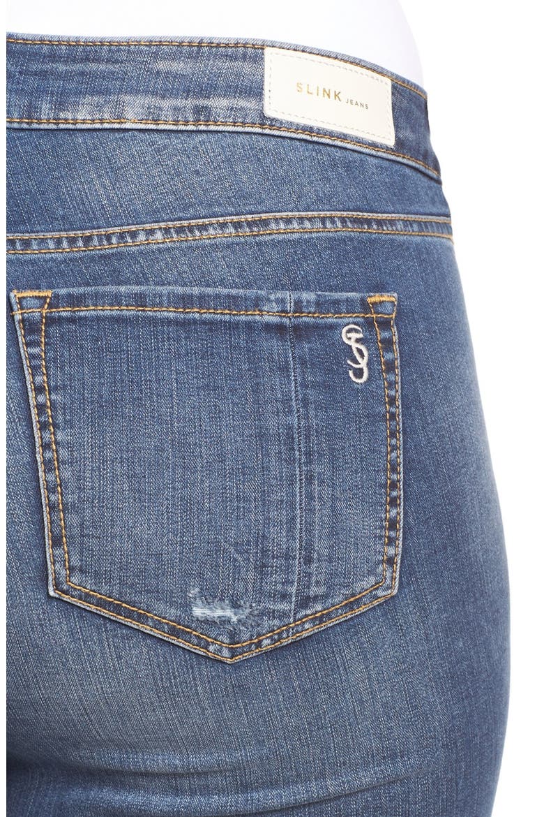 High Waist Ankle Skinny Jeans, Alternate, color, DANIKA