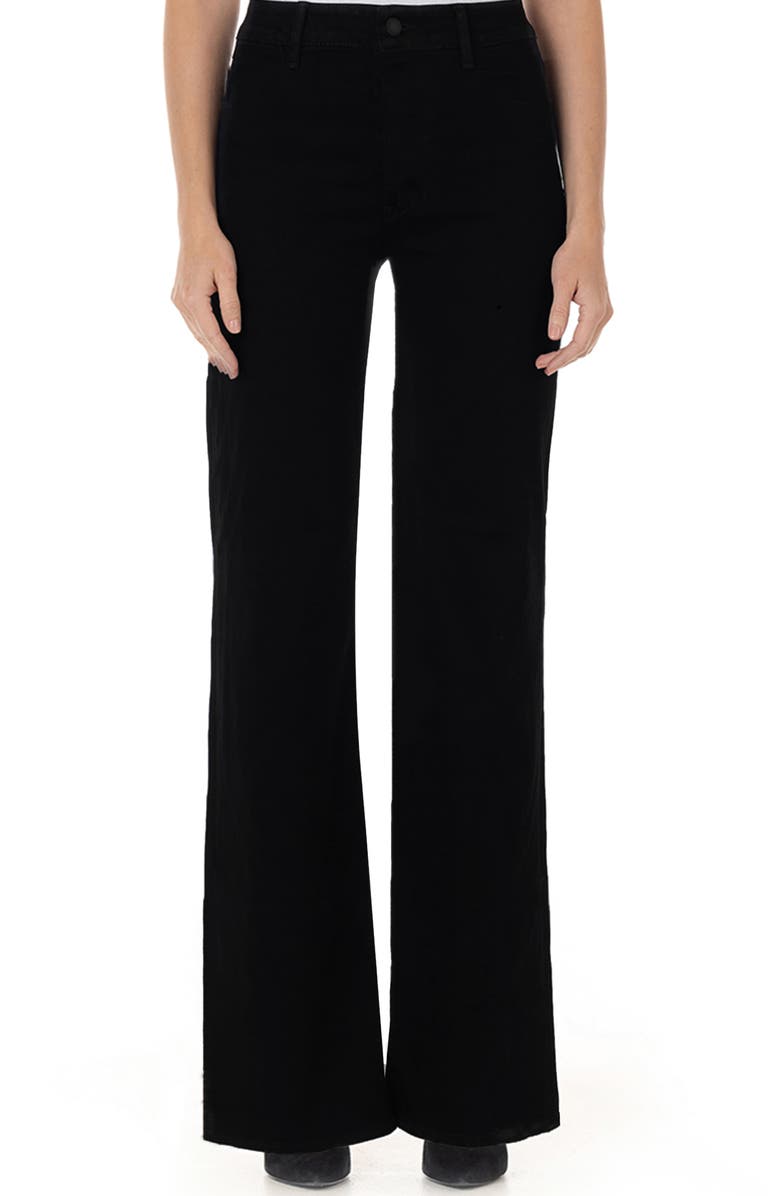Fidelity Denim Katie Trouser High Rise, Alternate, color, Jett Black
