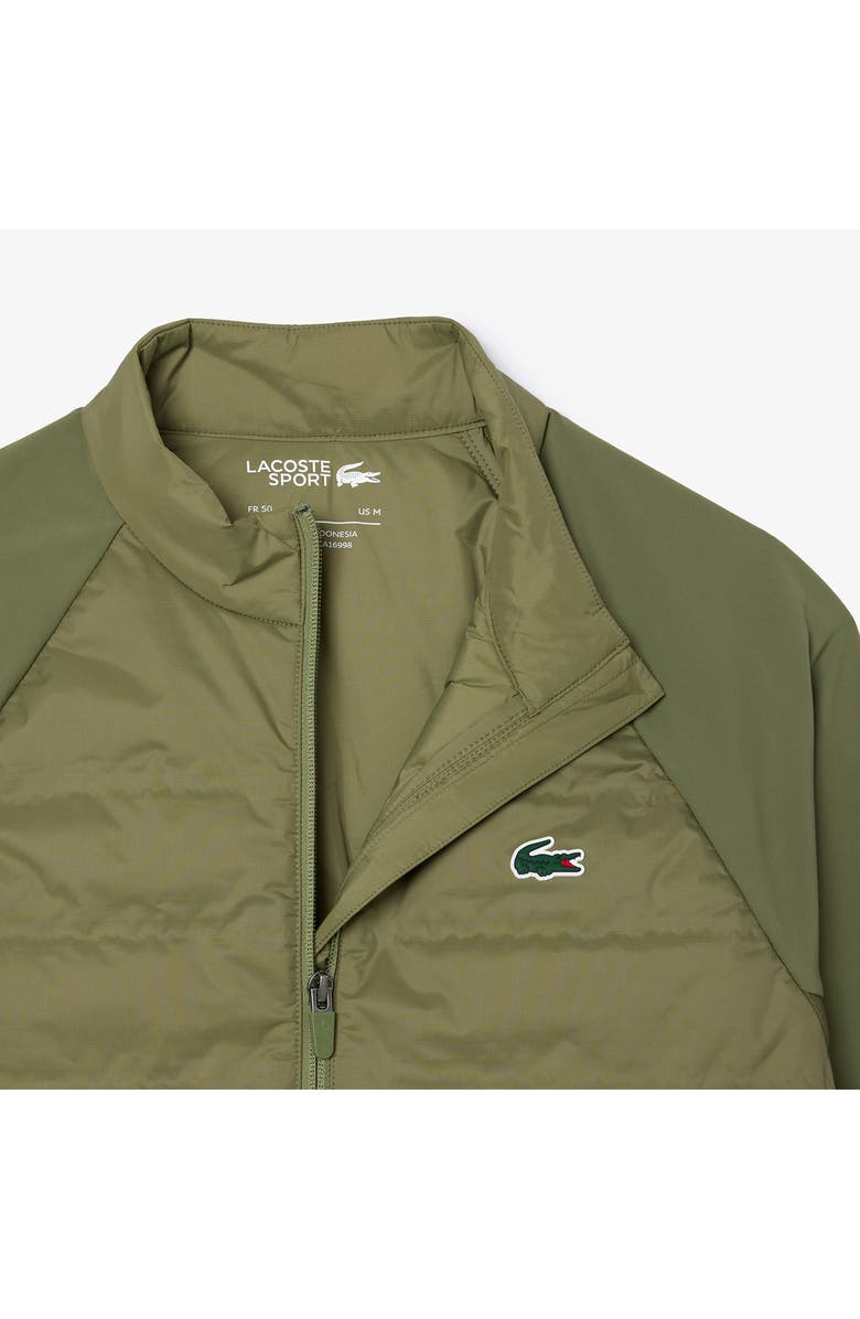 Lacoste Quilted Golf Jacket, Alternate, color, Khaki/ Khaki