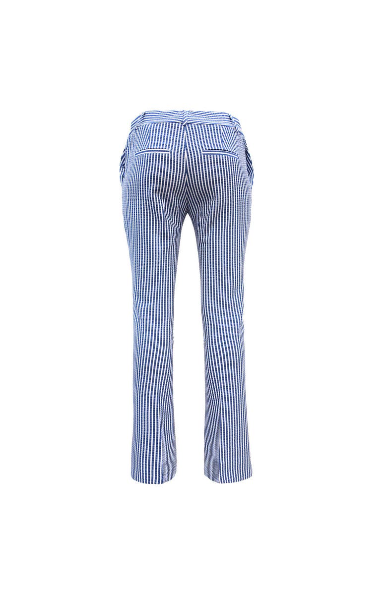 THEO The Label Thetis Striped Cropped Bootcut Pant, Alternate, color, Palace Blue