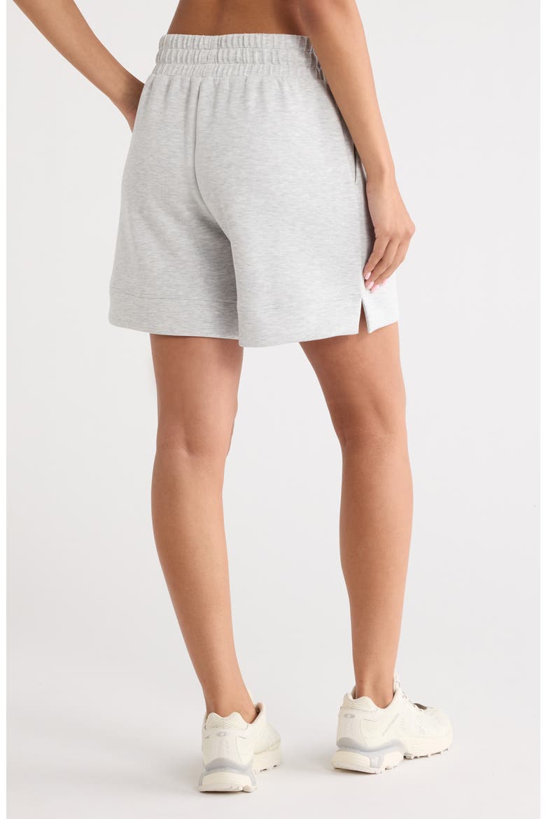Soft Luxe High Waist Knit Shorts, Alternate, color, GREY LIGHT HEATHER