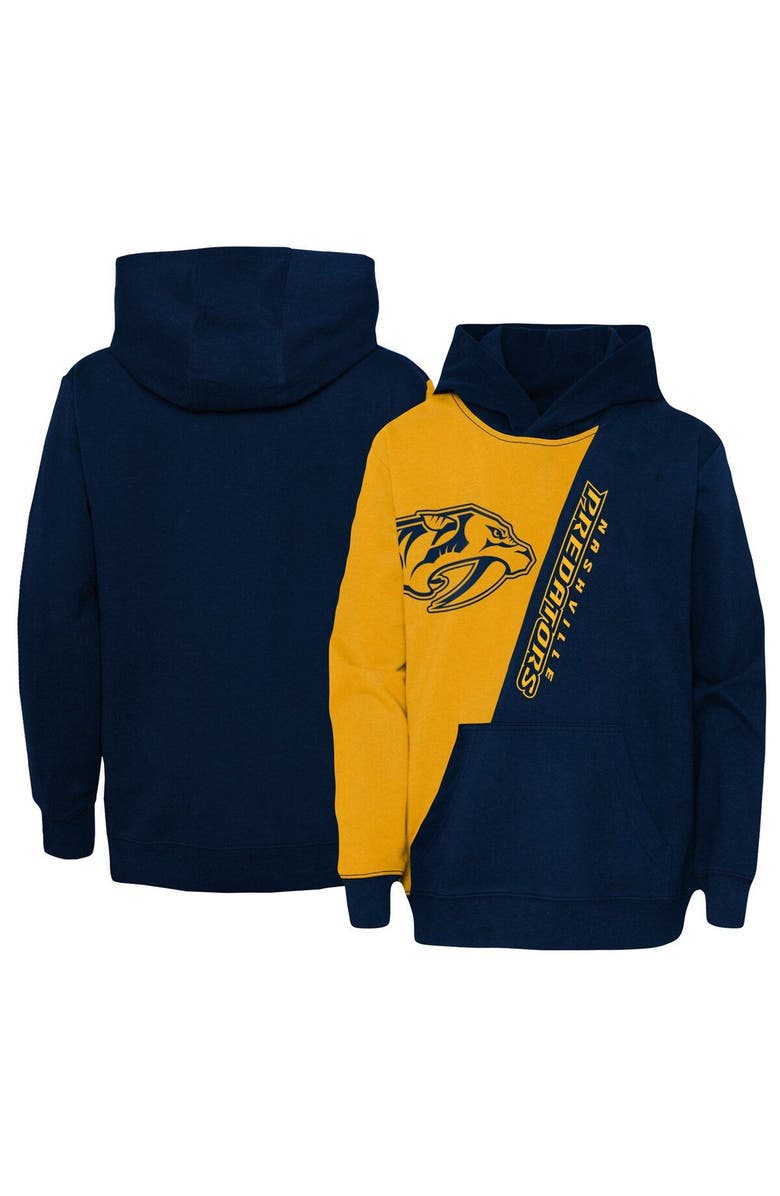 Outerstuff Youth Gold Nashville Predators Unrivaled Pullover Hoodie, Main, color, 