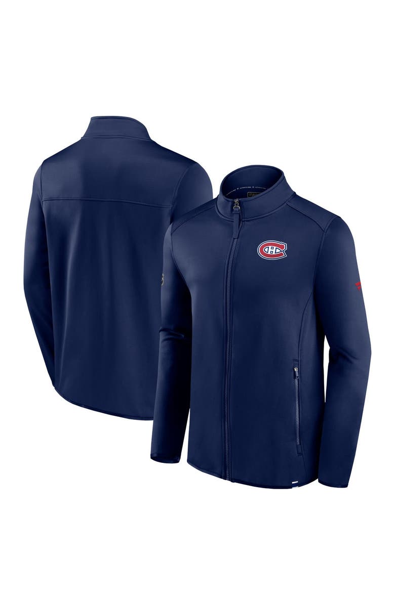 FANATICS Men's Fanatics Branded  Navy Montreal Canadiens Authentic Pro Full-Zip Jacket, Main, color, 