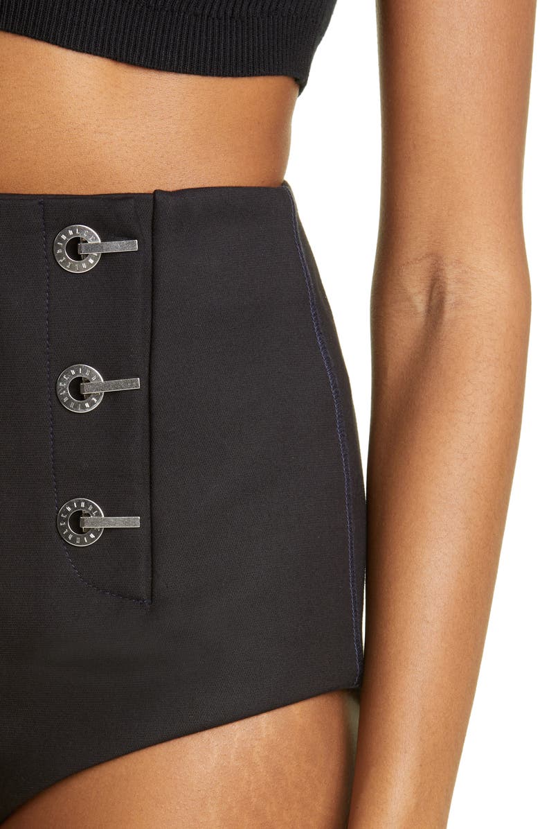 Dion Lee High Waist Sailor Shorts, Alternate, color, 